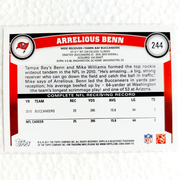 Tampa Bay Buccaneers 6 Card Lot - FTBL [30_4] - Picture 5 of 13